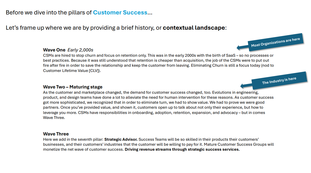 Customer Success History