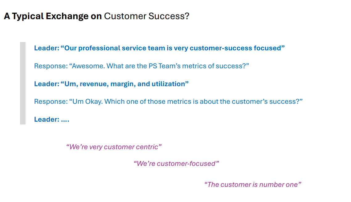 Typical Customer Success Exchange
